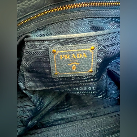 Prada BN2522 Vitello Daino Leather Cobalt - Picture 12 of 15